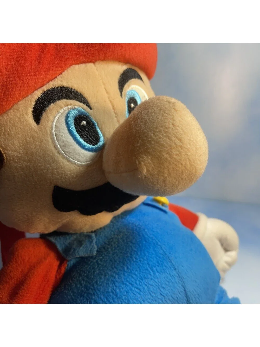 Nintendo Super Mario Stuffed Plush HUGE 22” Pillow Buddy Zip Pouch Carry Doll
